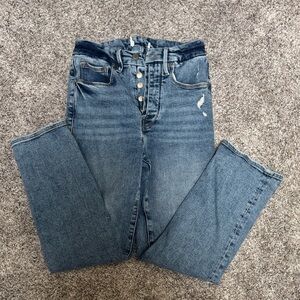 Good American button fly skinny
